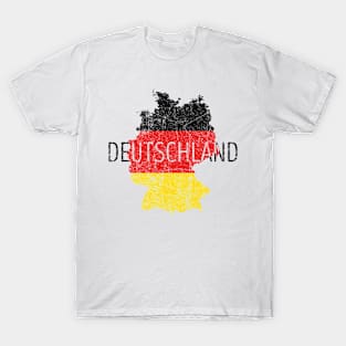 Germany Map and Flag Souvenir T-Shirt